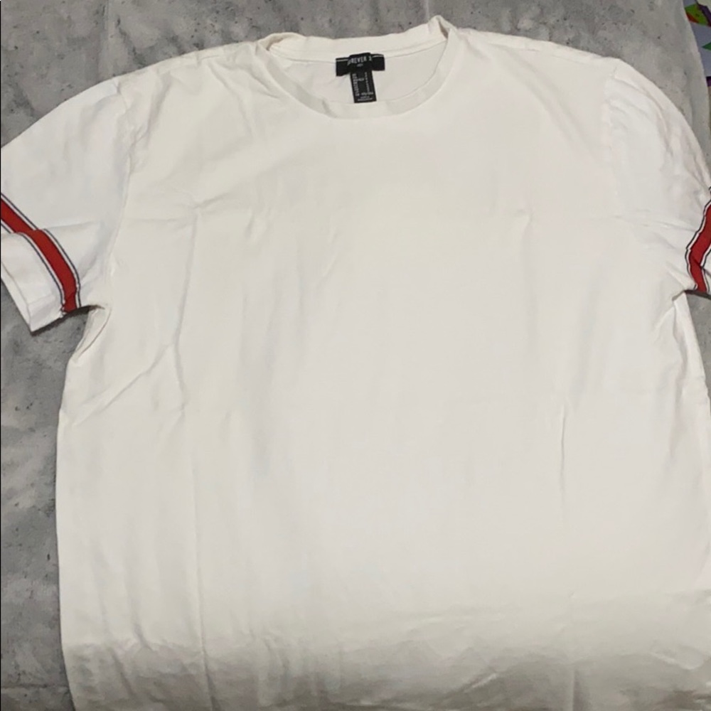 Forever 21 sleeve striped shirt // S //